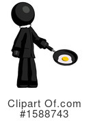 Black Design Mascot Clipart #1588743 by Leo Blanchette