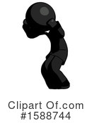 Black Design Mascot Clipart #1588744 by Leo Blanchette