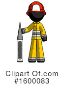 Black Design Mascot Clipart #1600083 by Leo Blanchette