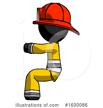 Royalty-Free (RF) Black Design Mascot Clipart Illustration by Leo Blanchette - Stock Sample #1600086