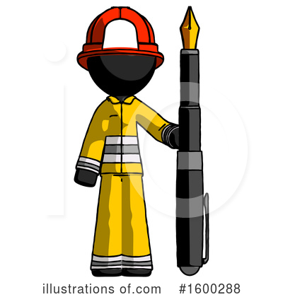 Royalty-Free (RF) Black Design Mascot Clipart Illustration by Leo Blanchette - Stock Sample #1600288