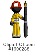 Black Design Mascot Clipart #1600288 by Leo Blanchette