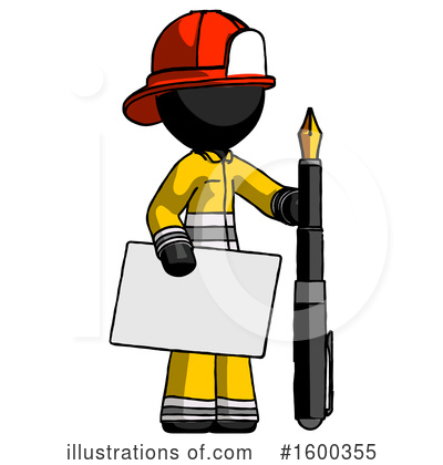 Royalty-Free (RF) Black Design Mascot Clipart Illustration by Leo Blanchette - Stock Sample #1600355