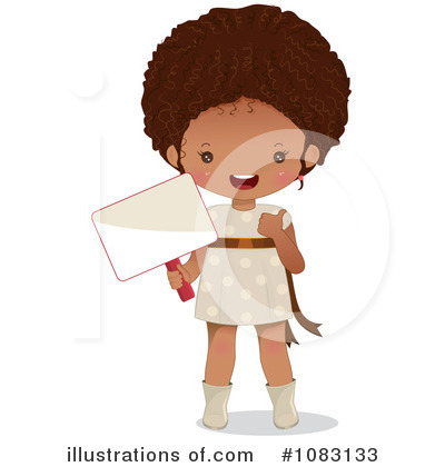 Black Girl Clipart #1083133 by Melisende Vector