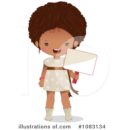 Black Girl Clipart #1083134 by Melisende Vector