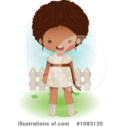 Royalty-Free (RF) Black Girl Clipart Illustration by Melisende Vector - Stock Sample #1083135