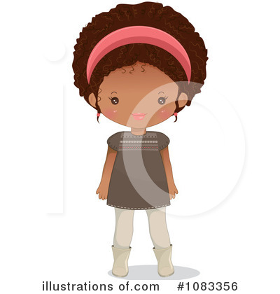Royalty-Free (RF) Black Girl Clipart Illustration by Melisende Vector - Stock Sample #1083356