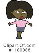 Black Girl Clipart #1180986 by lineartestpilot