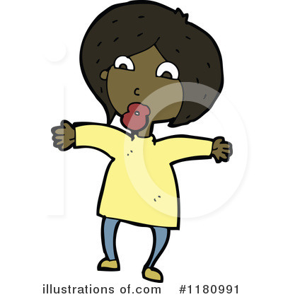 Royalty-Free (RF) Black Girl Clipart Illustration by lineartestpilot - Stock Sample #1180991