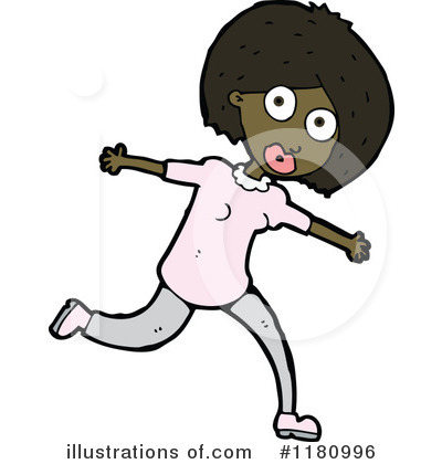 Royalty-Free (RF) Black Girl Clipart Illustration by lineartestpilot - Stock Sample #1180996