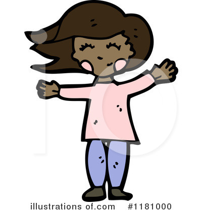 Royalty-Free (RF) Black Girl Clipart Illustration by lineartestpilot - Stock Sample #1181000