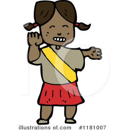 Royalty-Free (RF) Black Girl Clipart Illustration by lineartestpilot - Stock Sample #1181007