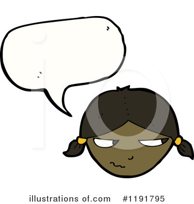 Royalty-Free (RF) Black Girl Clipart Illustration by lineartestpilot - Stock Sample #1191795