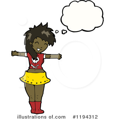 Royalty-Free (RF) Black Girl Clipart Illustration by lineartestpilot - Stock Sample #1194312