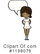 Black Girl Clipart #1198076 by lineartestpilot