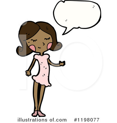 Royalty-Free (RF) Black Girl Clipart Illustration by lineartestpilot - Stock Sample #1198077