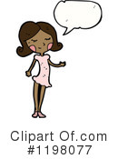 Black Girl Clipart #1198077 by lineartestpilot