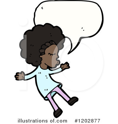 Royalty-Free (RF) Black Girl Clipart Illustration by lineartestpilot - Stock Sample #1202877