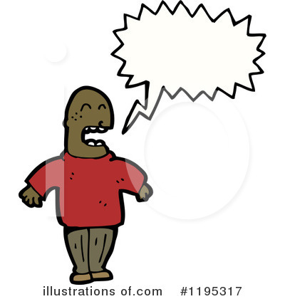 Royalty-Free (RF) Black Man Clipart Illustration by lineartestpilot - Stock Sample #1195317