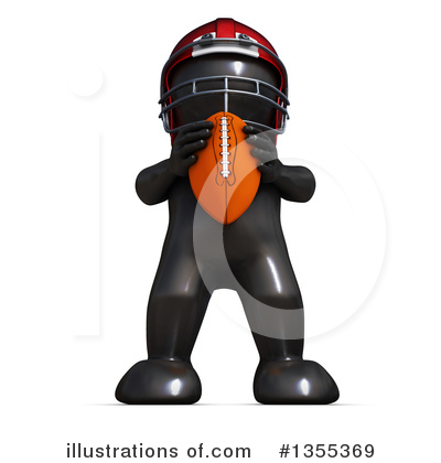 Football Player Clipart #1355369 by KJ Pargeter