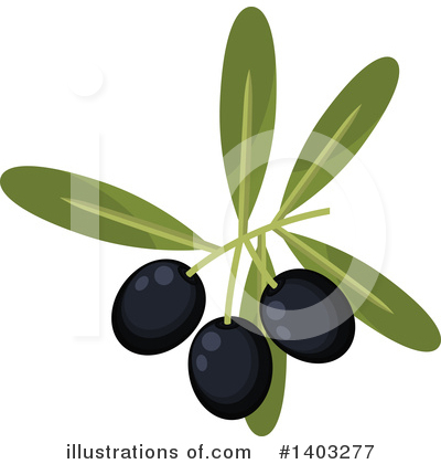 Royalty-Free (RF) Black Olive Clipart Illustration by Vector Tradition SM - Stock Sample #1403277