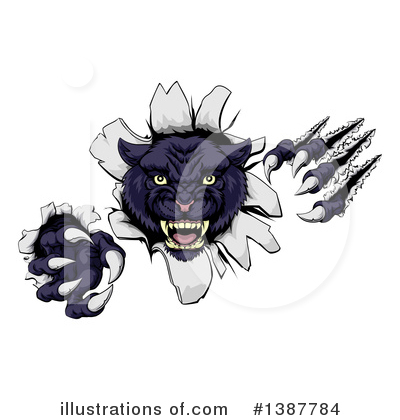 Royalty-Free (RF) Black Panther Clipart Illustration by AtStockIllustration - Stock Sample #1387784