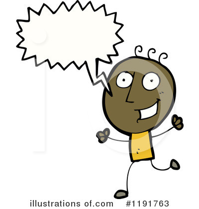 Royalty-Free (RF) Black Stick Boy Clipart Illustration by lineartestpilot - Stock Sample #1191763