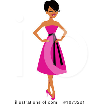 Royalty-Free (RF) Black Woman Clipart Illustration by Monica - Stock Sample #1073221