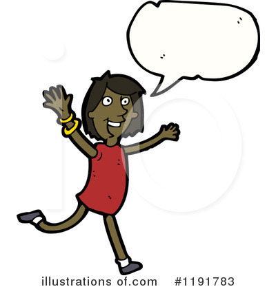 Royalty-Free (RF) Black Woman Clipart Illustration by lineartestpilot - Stock Sample #1191783