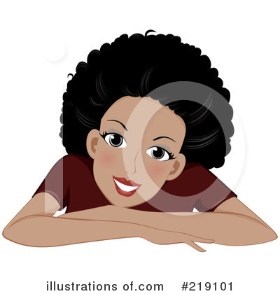 Royalty-Free (RF) Black Woman Clipart Illustration by BNP Design Studio - Stock Sample #219101