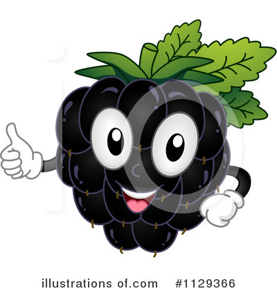 Royalty-Free (RF) Blackberry Clipart Illustration by BNP Design Studio - Stock Sample #1129366