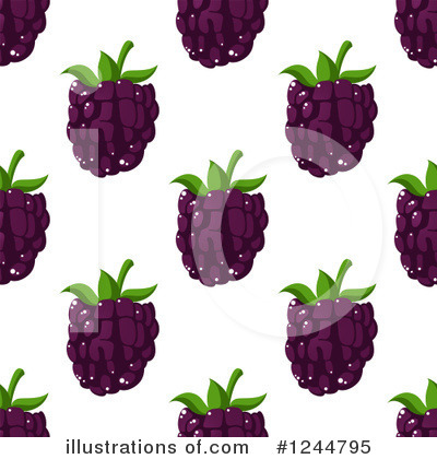 Royalty-Free (RF) Blackberry Clipart Illustration by Vector Tradition SM - Stock Sample #1244795