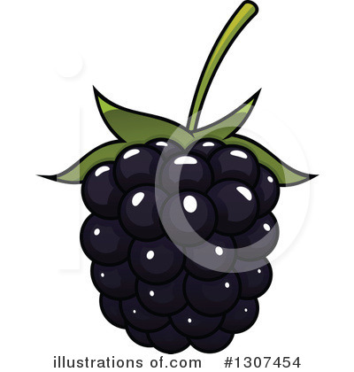 Royalty-Free (RF) Blackberry Clipart Illustration by Vector Tradition SM - Stock Sample #1307454