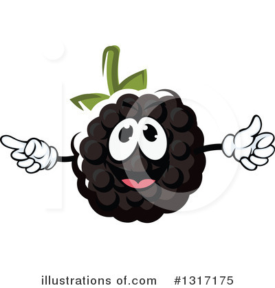 Royalty-Free (RF) Blackberry Clipart Illustration by Vector Tradition SM - Stock Sample #1317175