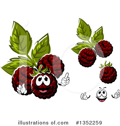 Royalty-Free (RF) Blackberry Clipart Illustration by Vector Tradition SM - Stock Sample #1352259