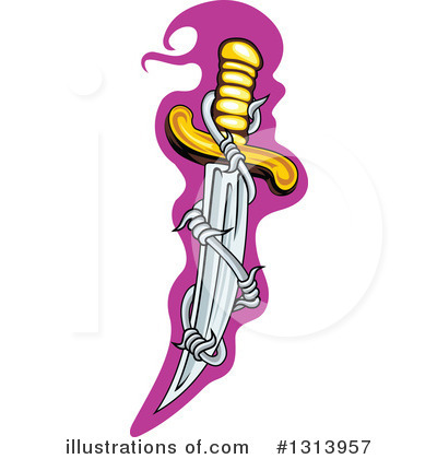 Dagger Clipart #1313957 by Vector Tradition SM