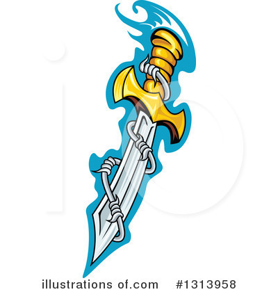 Dagger Clipart #1313958 by Vector Tradition SM