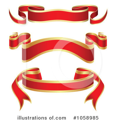 Ribbon Banners Clipart #1058985 by vectorace