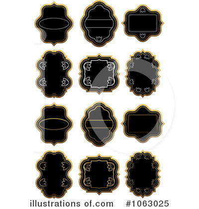 Royalty-Free (RF) Blank Label Clipart Illustration by Vector Tradition SM - Stock Sample #1063025