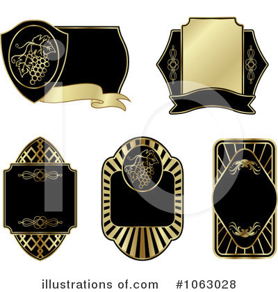 Royalty-Free (RF) Blank Label Clipart Illustration by Vector Tradition SM - Stock Sample #1063028
