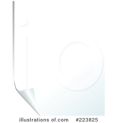 Royalty-Free (RF) Blank Page Clipart Illustration by Pushkin - Stock Sample #223825