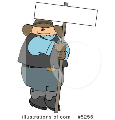 Royalty-Free (RF) Blank Sign Clipart Illustration by djart - Stock Sample #5256