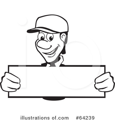 Royalty-Free (RF) Blank Sign Clipart Illustration by David Rey - Stock Sample #64239