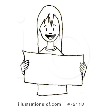 Royalty-Free (RF) Blank Sign Clipart Illustration by PlatyPlus Art - Stock Sample #72118