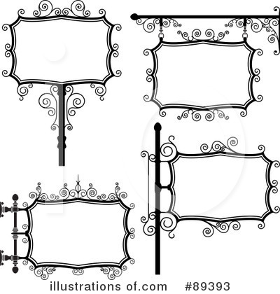 Royalty-Free (RF) Blank Sign Clipart Illustration by Frisko - Stock Sample #89393