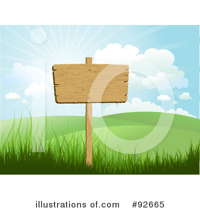 Royalty-Free (RF) Blank Sign Clipart Illustration by KJ Pargeter - Stock Sample #92665