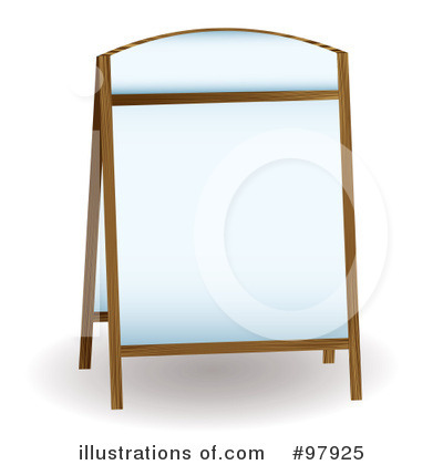 Royalty-Free (RF) Blank Sign Clipart Illustration by michaeltravers - Stock Sample #97925