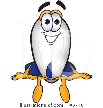 Royalty-Free (RF) Blimp Clipart Illustration by Mascot Junction - Stock Sample #6776