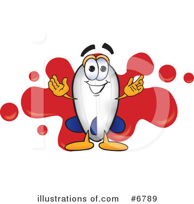Blimp Character Clipart #6789 by Mascot Junction