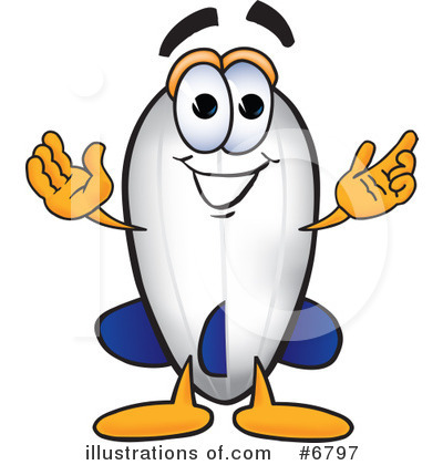 Blimp Character Clipart #6797 by Mascot Junction